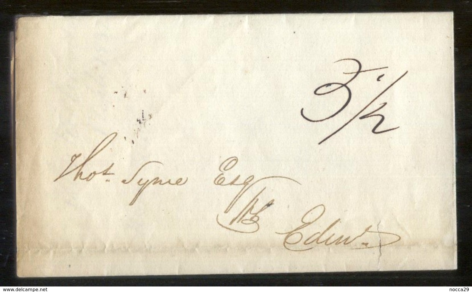 OLD LETTER 1832 FROM HADDINGTON TO EDINBURGH (PREF90) - ...-1840 Préphilatélie