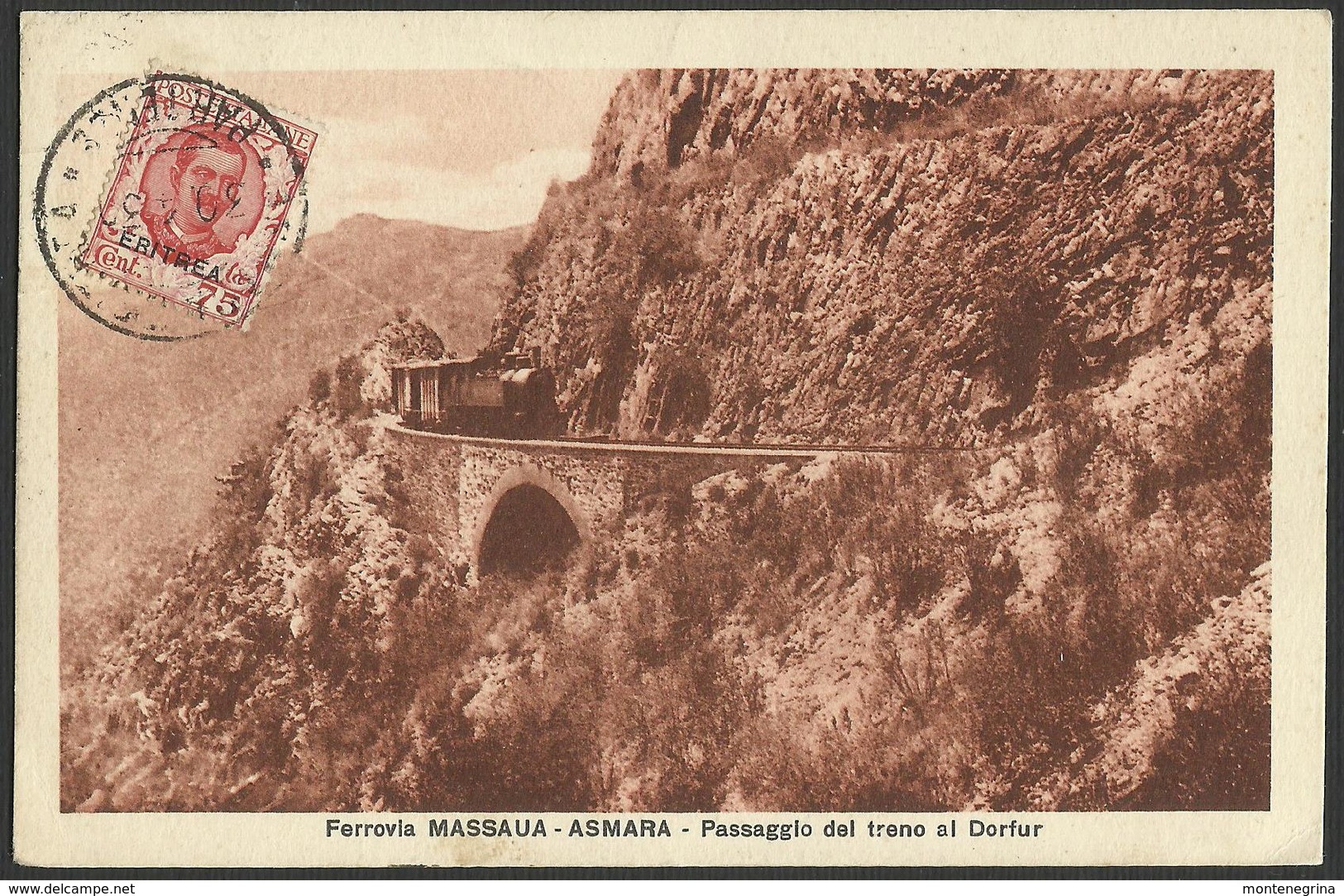 AFRICA ERITREA  FERROVIA MASSAUA  ASMARA Railway Railroad  Ferroviaria Old Postcard (see Sales Conditions) 00035 - Merano