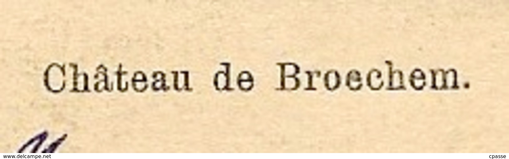 CPA Belgique Belgie Les Environs De Lierre (RANST) - Château De Broechem ° Nels - Ranst