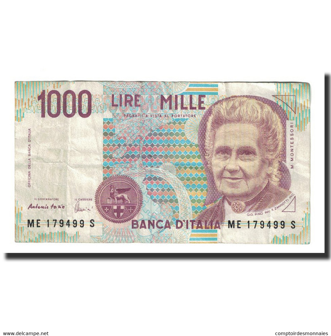 Billet, Italie, 1000 Lire, 1990-1994, KM:114c, TTB - 1000 Lire