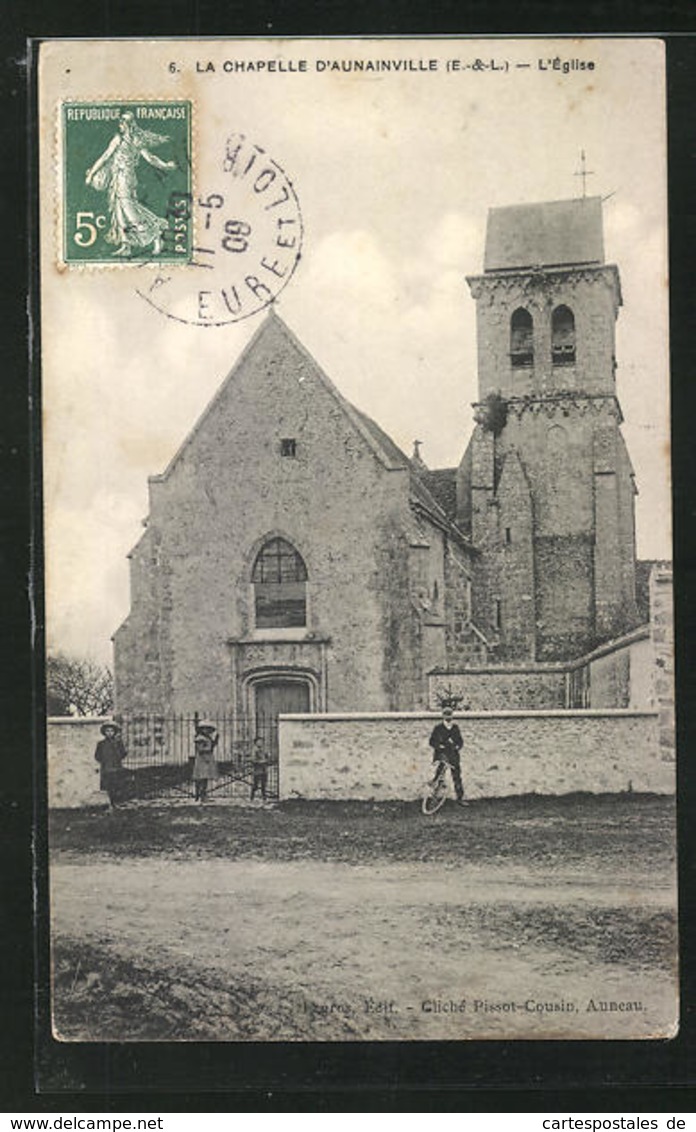 CPA La Chapelle D'Aunainville, L'Eglise - Sonstige & Ohne Zuordnung