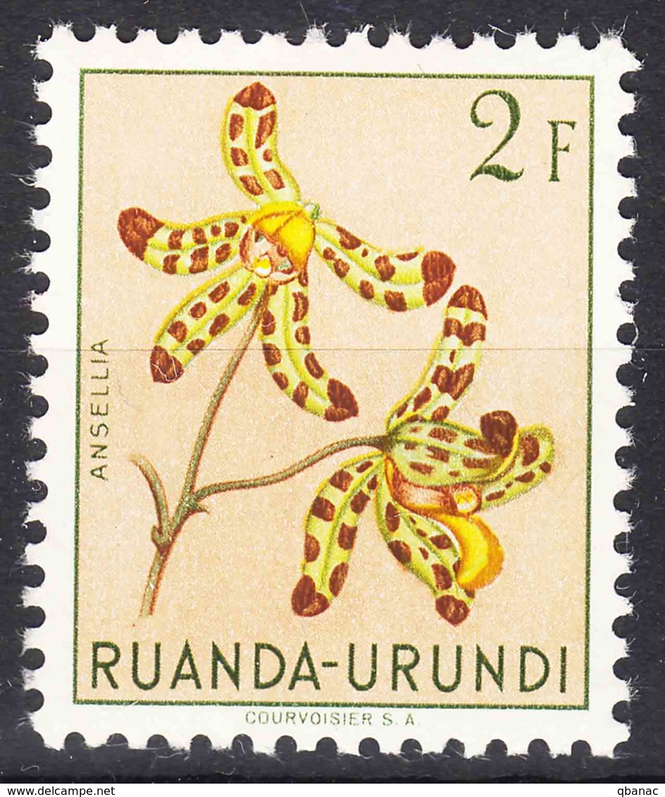 Ruanda-Urundi 1953 Flowers Mi#144 Mint Hinged - Nuovi