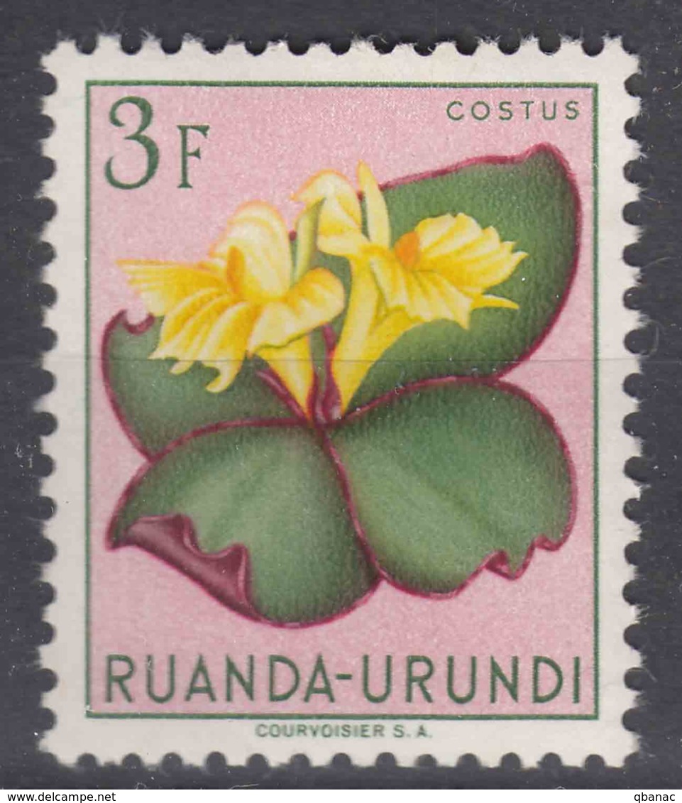 Ruanda-Urundi 1953 Flowers Mi#145 Mint Hinged - Nuevos