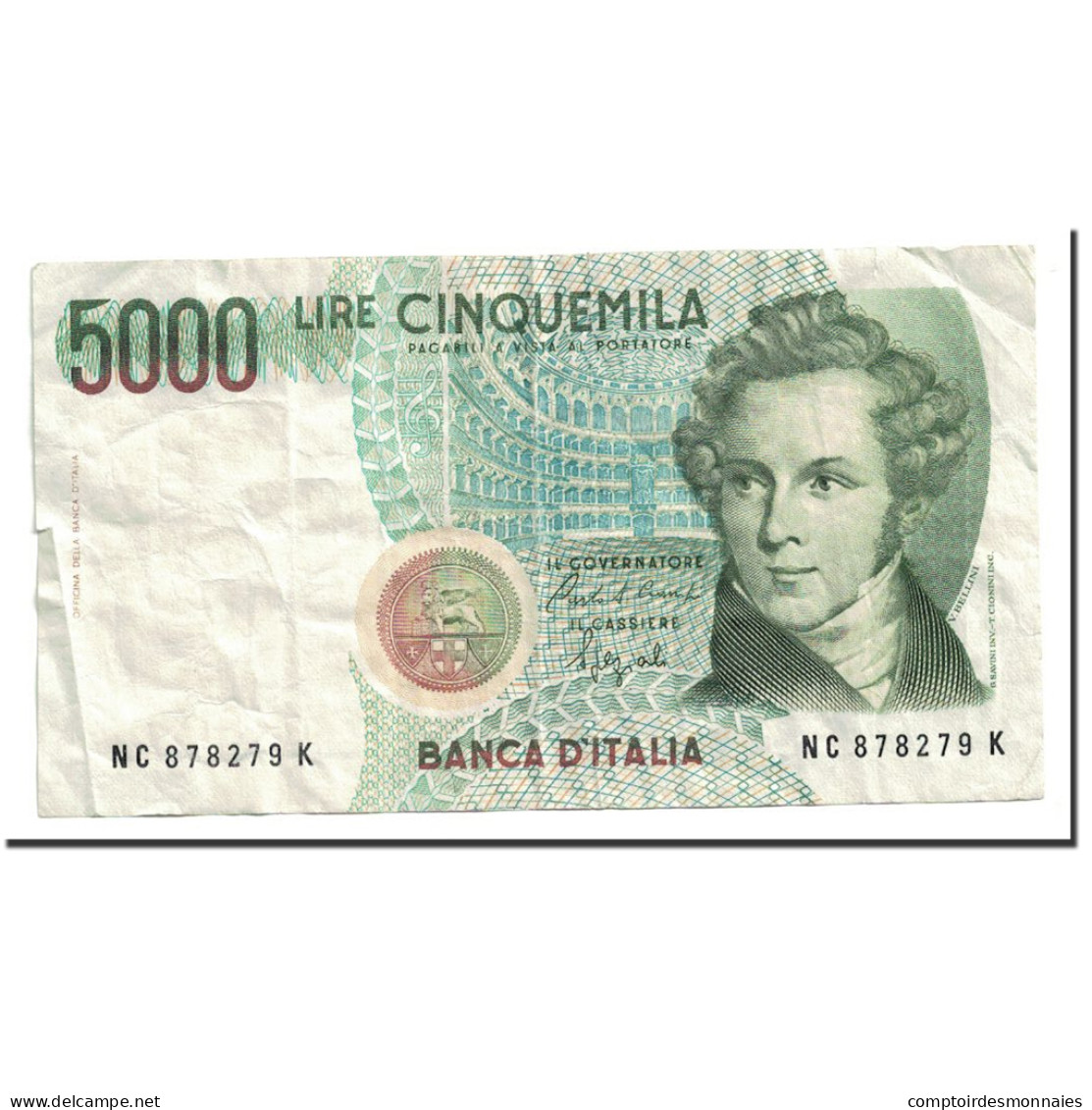 Billet, Italie, 5000 Lire, 1985, 1985-01-04, KM:111b, TTB+ - 5000 Lire