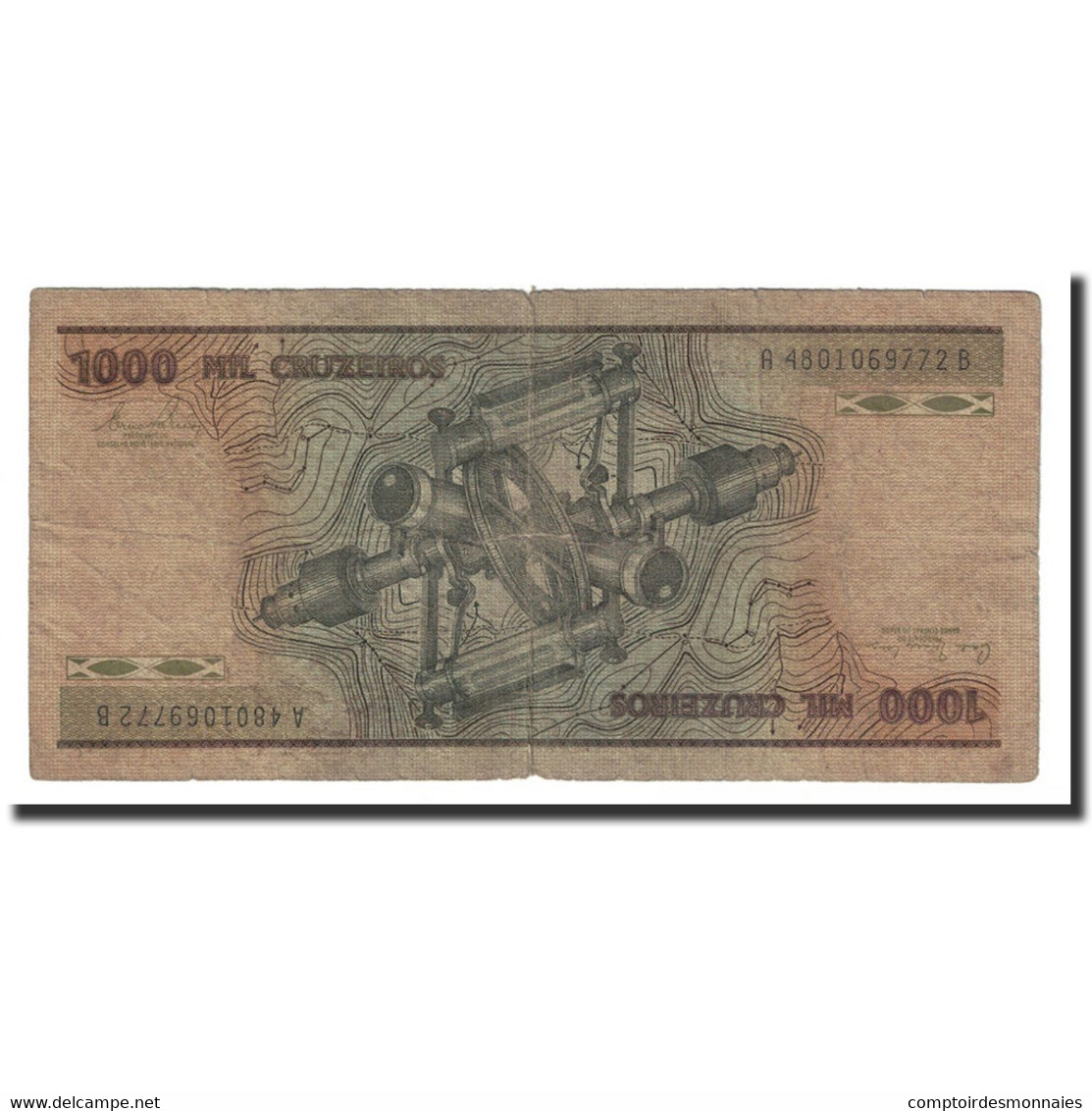 Billet, Brésil, 1000 Cruzeiros, Undated (1981-86), KM:201a, TB - Brésil