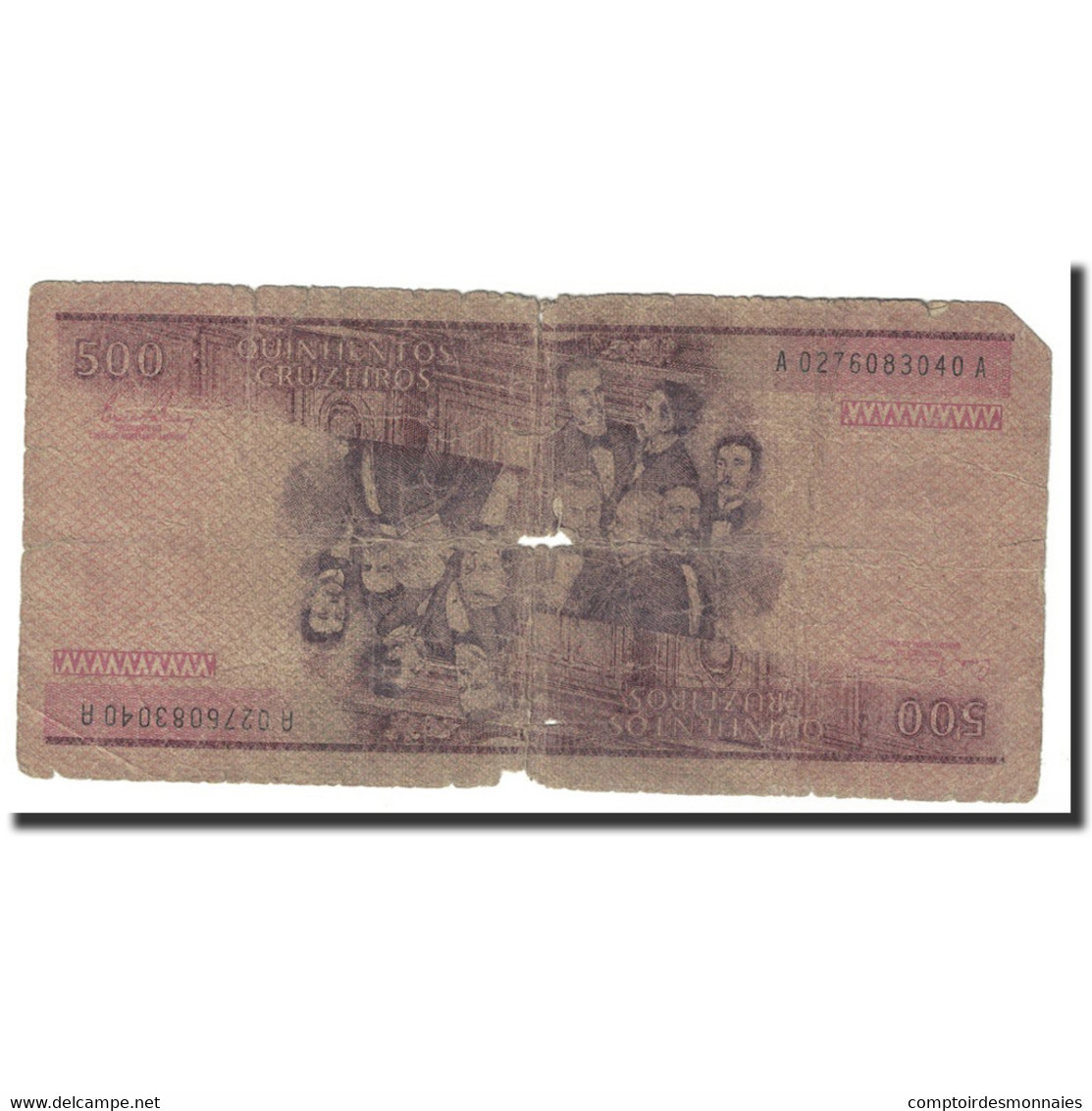 Billet, Brésil, 500 Cruzeiros, Undated (1981-85), KM:200a, TB+ - Brazil