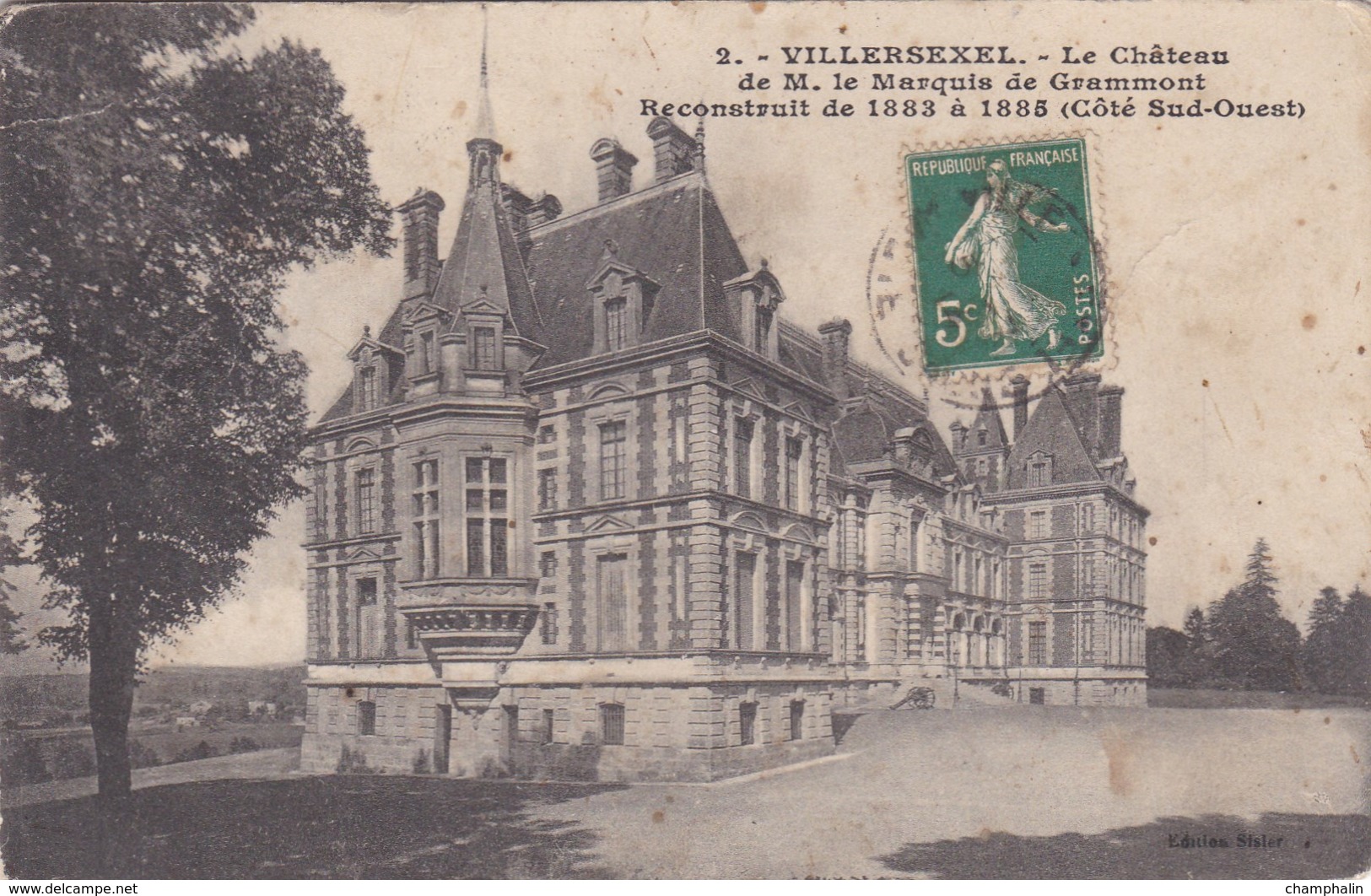 Villersexel - Le Château De M. Le Marquis De Grammont, Côté Sud-Ouest - CAD Verrey-sous-Salmaise (21) - Sonstige & Ohne Zuordnung