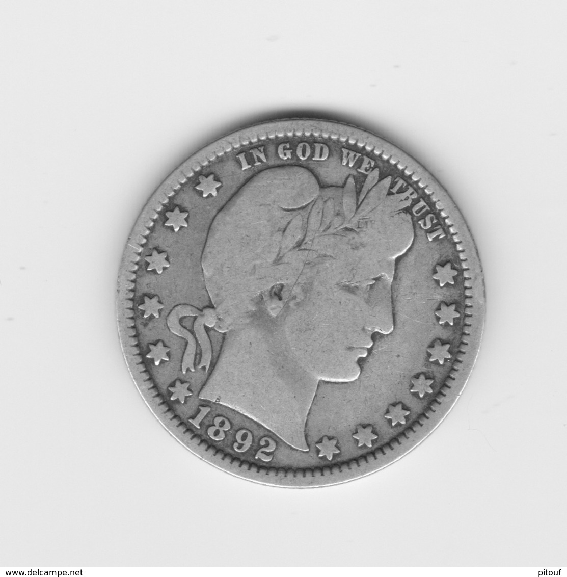 Très Beau Quart De Dollar US 1892   TTB - 1892-1916: Barber