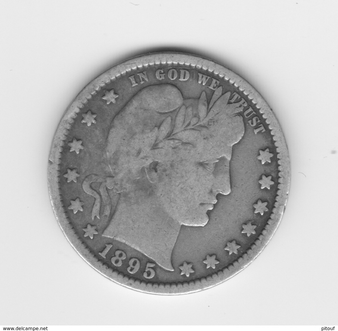 Très Beau Quart De Dollar US 1895   TTB - 1892-1916: Barber