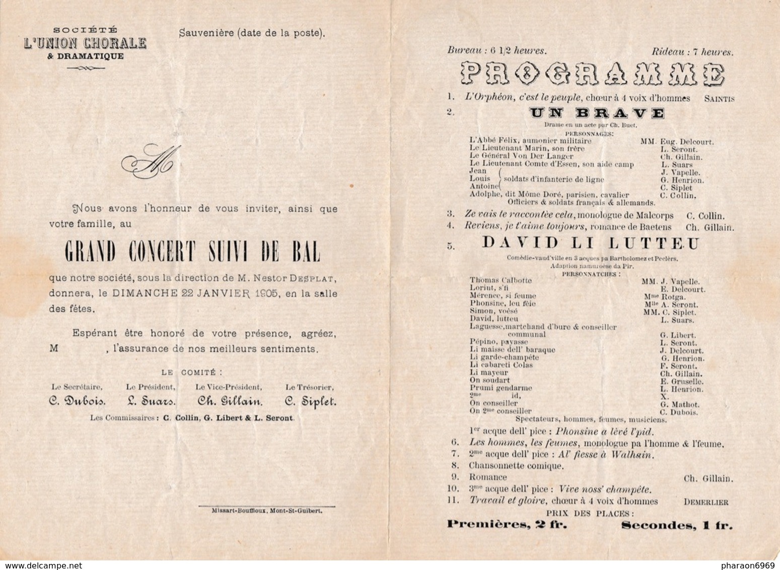 2 Scans Enveloppe Publicitaire 53 Gembloux - 1893-1907 Armoiries