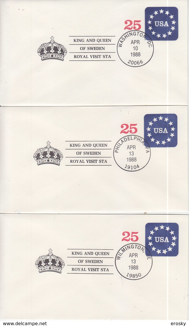 E148 - ETATS UNIS USA ENTIER ENVELOPE VISIT ROYAL SERIE 14 ENVELOPES - 1981-00