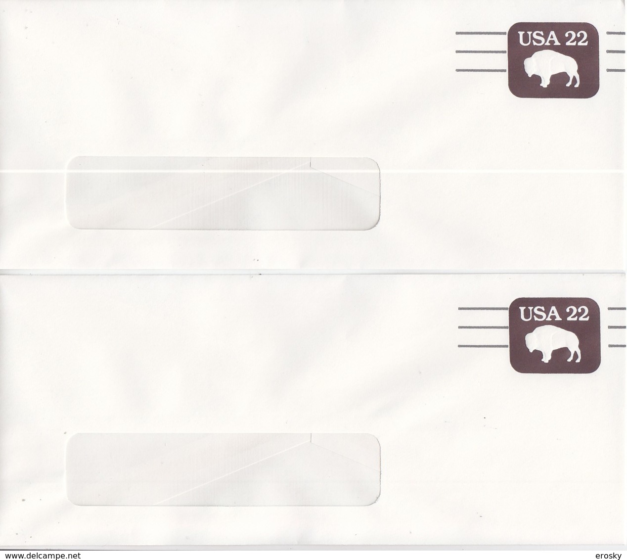 E159 - ETATS UNIS USA ENTIER ENVELOPE BISON ( Registered Shipment Only ) - 1981-00