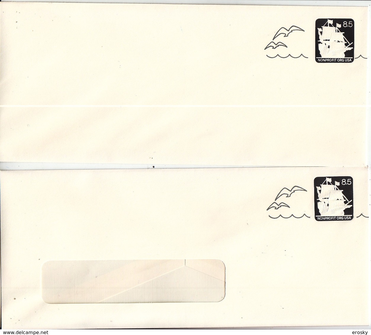 E163 - ETATS UNIS USA ENTIER ENVELOPE NON PROFIT VOILIER ( Registered Shipment Only ) - 1981-00