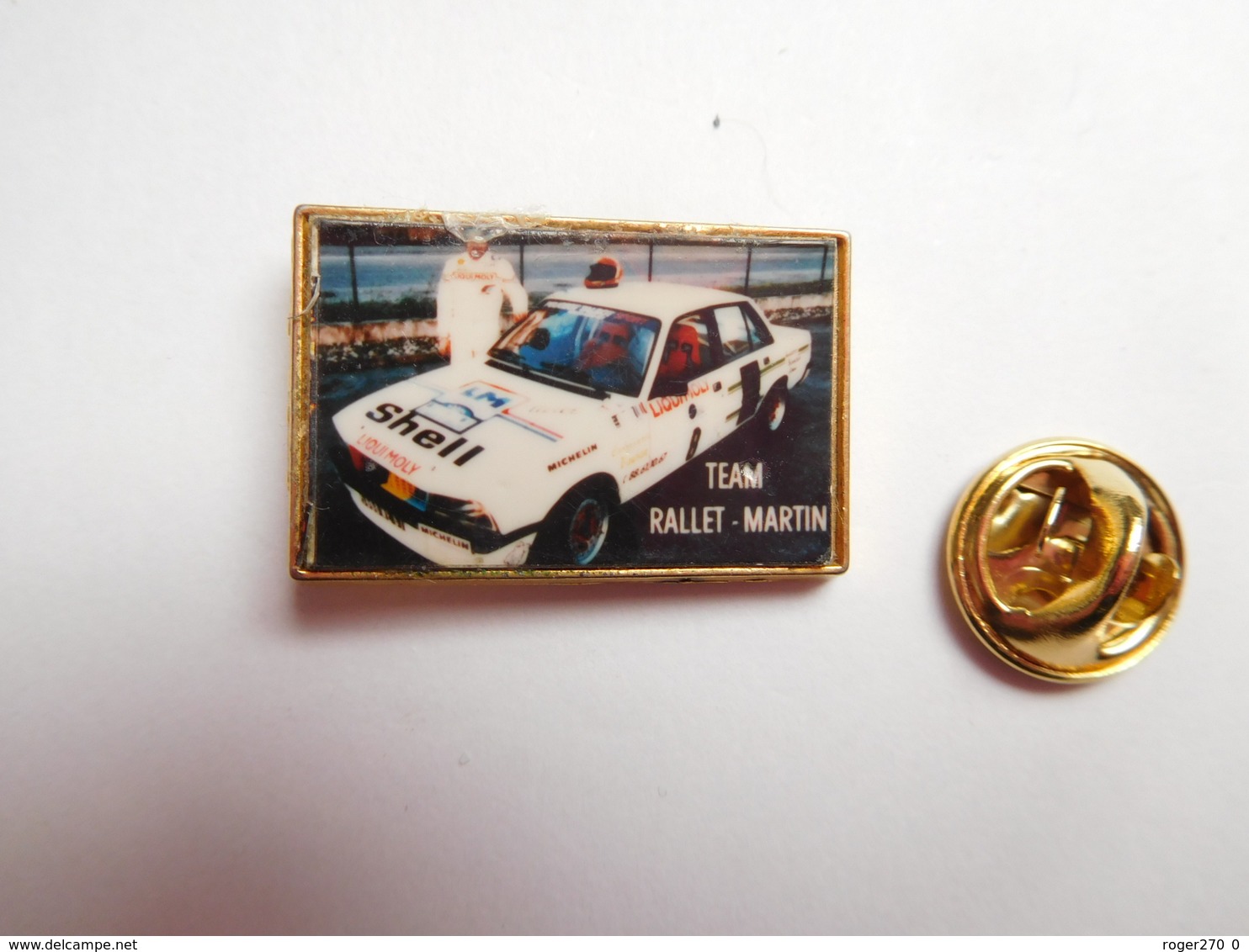 Beau Pin's , Auto Lancia ?? Rallye , Team Rallet Martin , Shell - Rally