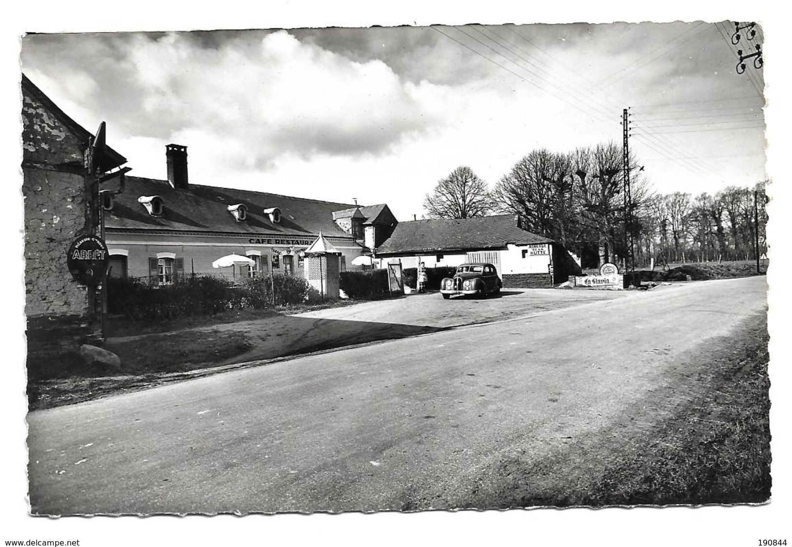 80 BOIMONT  ( Somme )     PINCHEVALISE - Auberge De La Hutte .  " N & B Crantée " - Autres & Non Classés