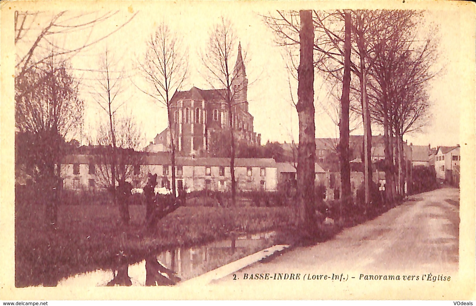CPA - France - (44) Loire Atlantique - Basse-Indre - Panorama Vers L'Eglise - Basse-Indre