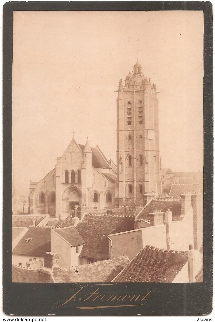 Dépt 95 - BEAUMONT-SUR-OISE - Photographie Ancienne (19ème Siècle) - ÉGLISE - Photo 10 X 14,2 Cm - Photographe Frémont - Beaumont Sur Oise