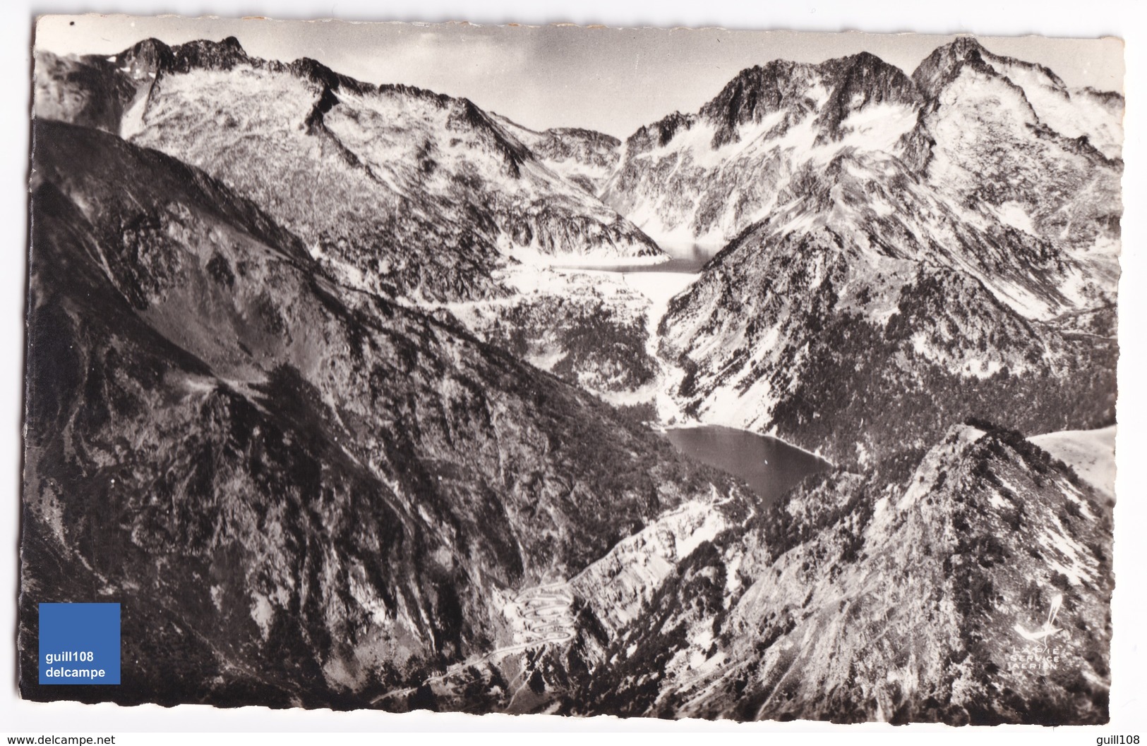 CPSM En Avion Au Dessus Du Barrage De Cap De Long Et Lac D'Oredon Aragnouet Vallée D'Aure Ed. Lapie 1960 1CP 71 - Aragnouet