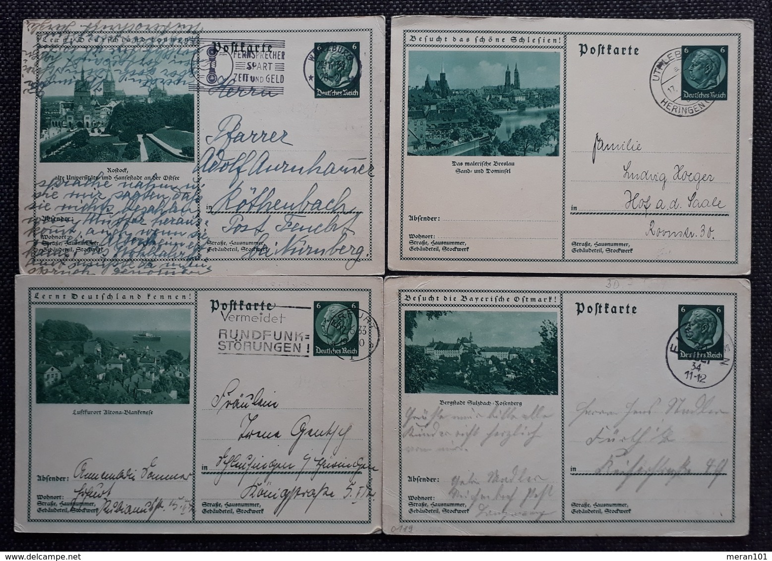 DR 1934,Bildpostkarten P232 Gelaufen - Storia Postale