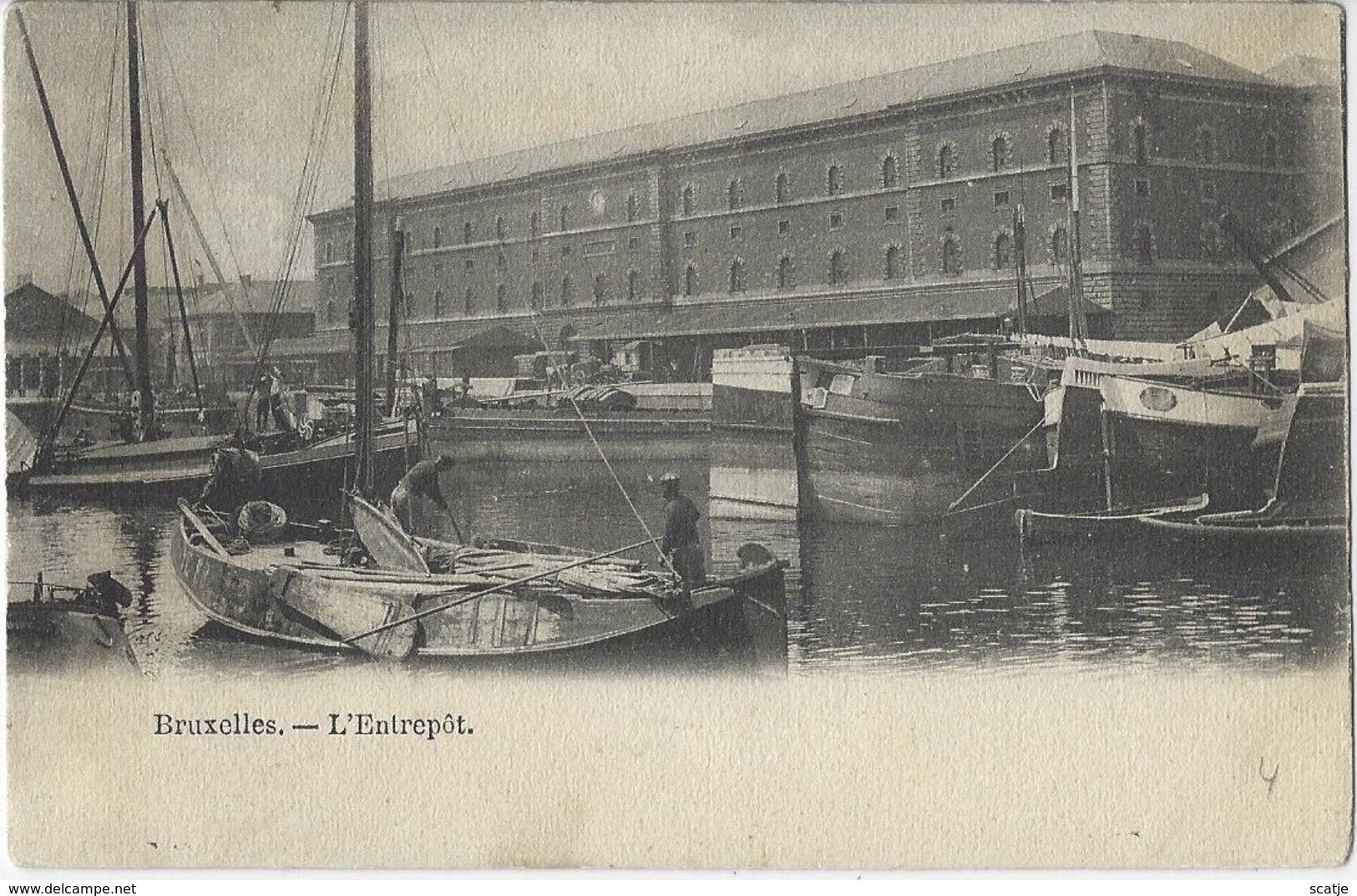 Bruxelles.   -   L'Entrpôt.   -    Prachtige  Kaart!   -   1900 - Santé, Hôpitaux