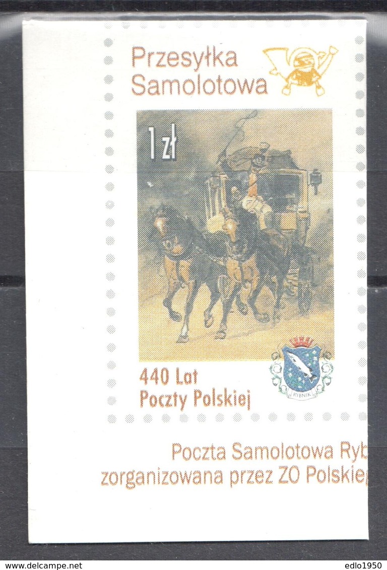 Poland 1998 - Plane Label  - Unused - Ohne Zuordnung