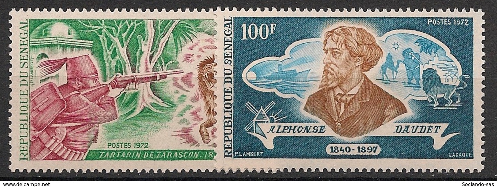 Sénégal - 1972 - N°Yv. 366 à 367 - Alphonse Daudet - Neuf Luxe ** / MNH / Postfrisch - Senegal (1960-...)