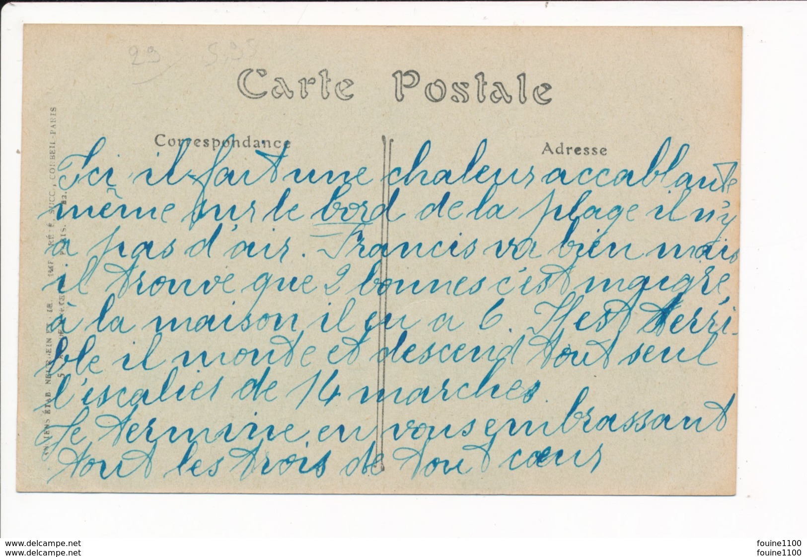 Carte  De Carantec  L' Hôtel Des Bains  ( Recto Verso ) - Carantec