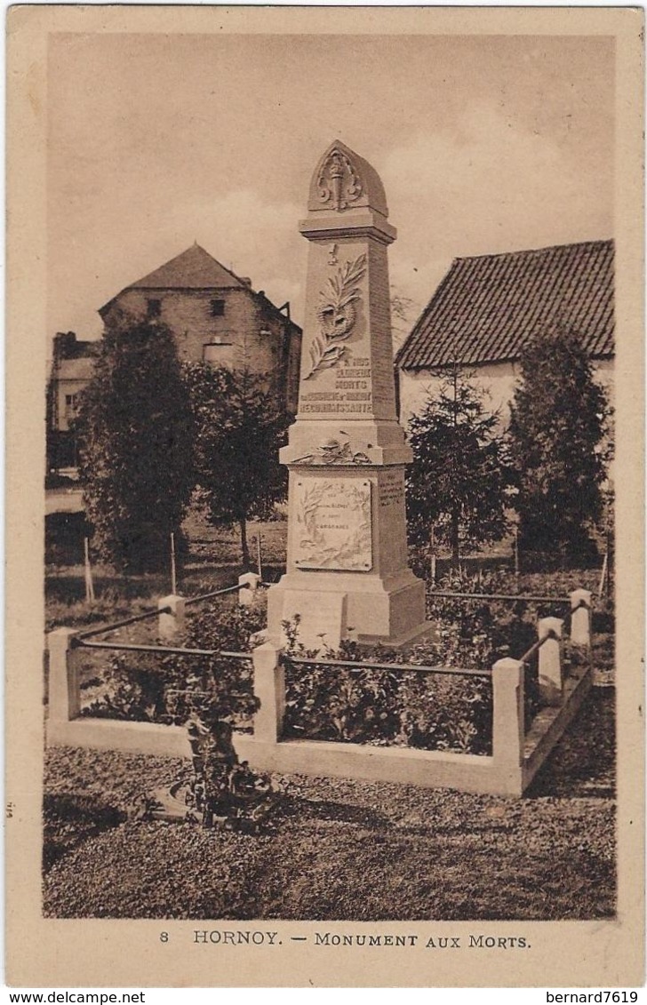 80  Hornoy  Le Monument Aux Morts - Hornoy Le Bourg