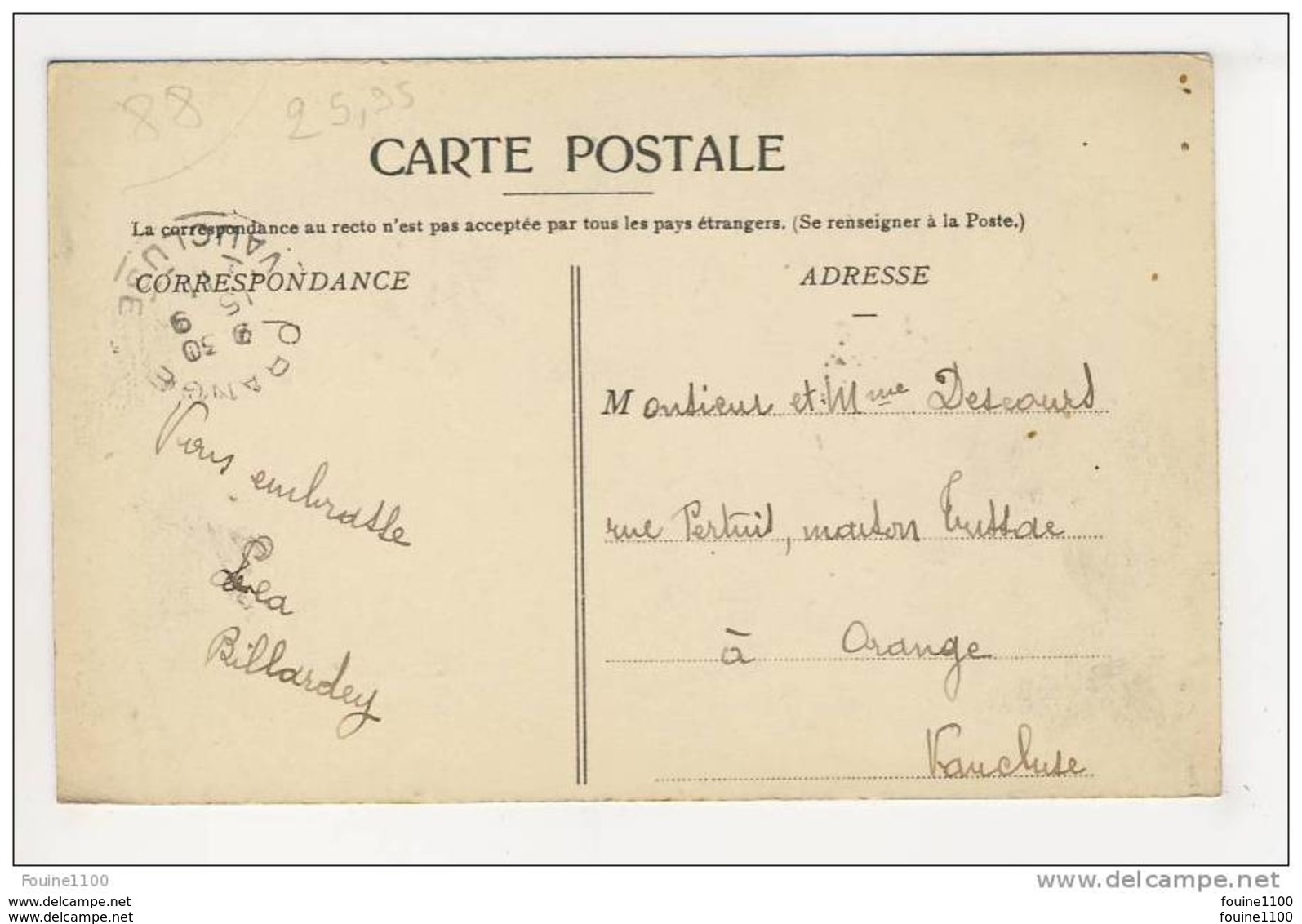 ## PEU COURANTE ## Carte De Mirecourt L' Hôtel De Ville Et Palais De Justice ( Recto Verso ) - Mirecourt