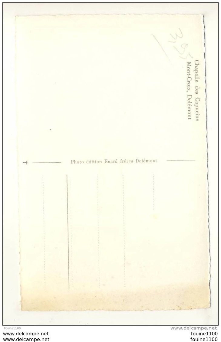 Carte De Delemont  Mont Croix  Format C.P.A ( Un Peu Décoloré En Bas De La Carte )( Recto Verso ) - Other & Unclassified