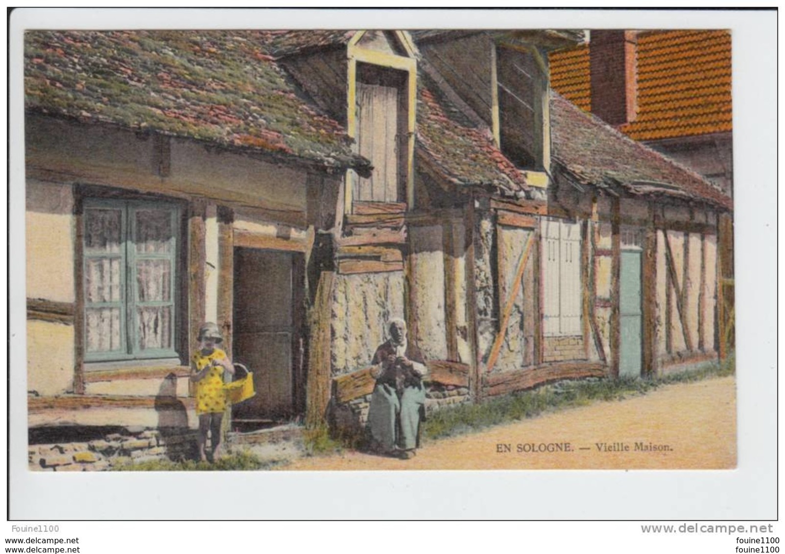 En Sologne  Vieille Maison ( Lenormand à Orléans ) ( Recto Verso ) - Autres & Non Classés