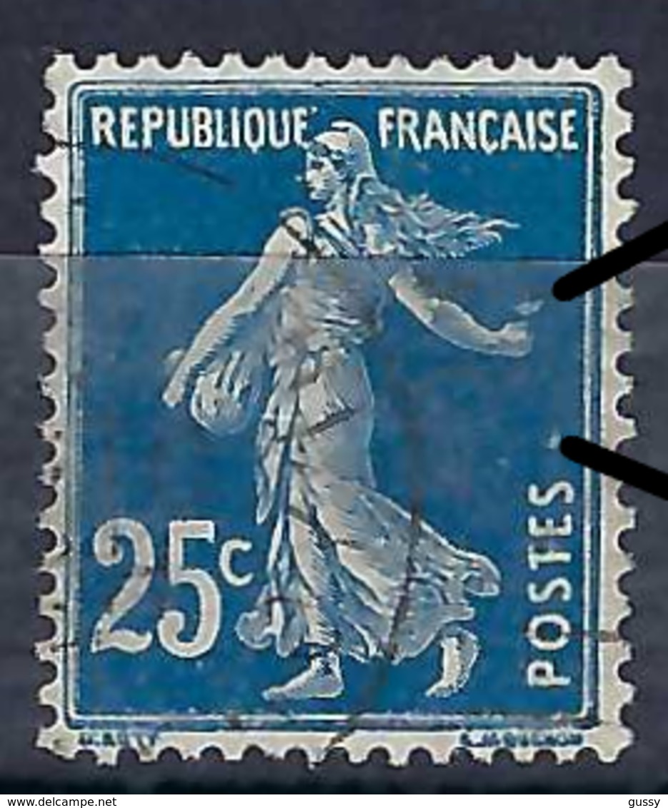 FRANCE 1907:  T.P. Y&T140, Obl. Variété ''2 Points Blancs Côté E'' - Used Stamps