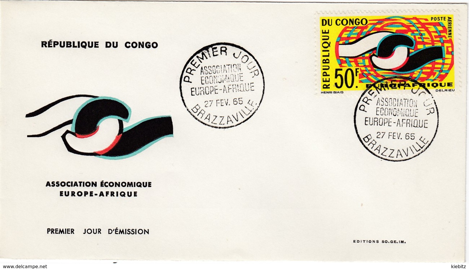 KONGO Brazzaville FDC1965 - MiNr: 63 - FDC