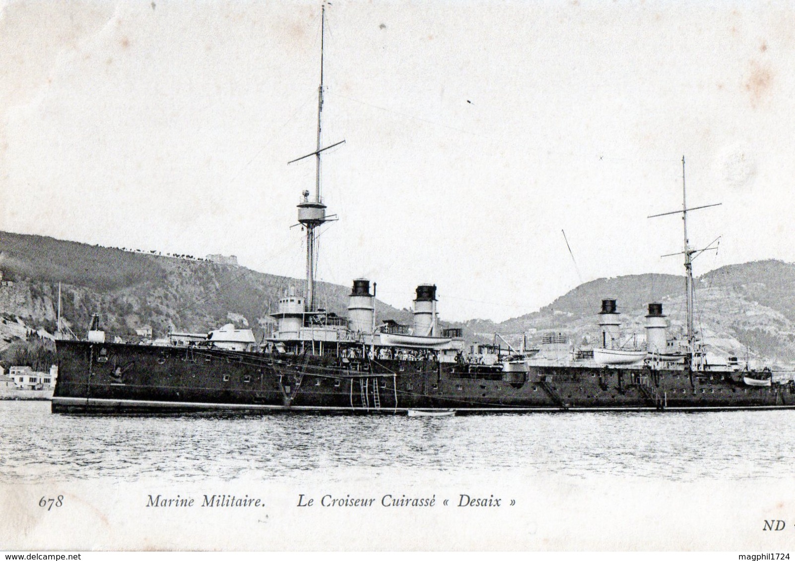 Cpa- Marin Militaire - Le Croiseur Cuirasse" Desaix" - Guerre