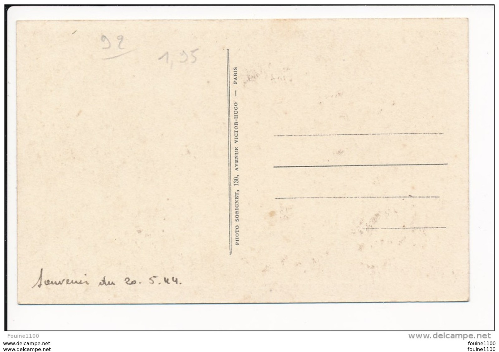 Carte De SAINT CLOUD  Maison Monestier 6 Place Deville  Le Jardin  ( Recto Verso ) - Saint Cloud