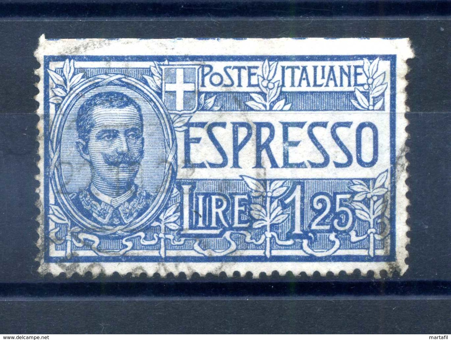 Regno Varietà - 1925 Espresso Lire 1,25 Non Dentellato In Alto - Otros & Sin Clasificación