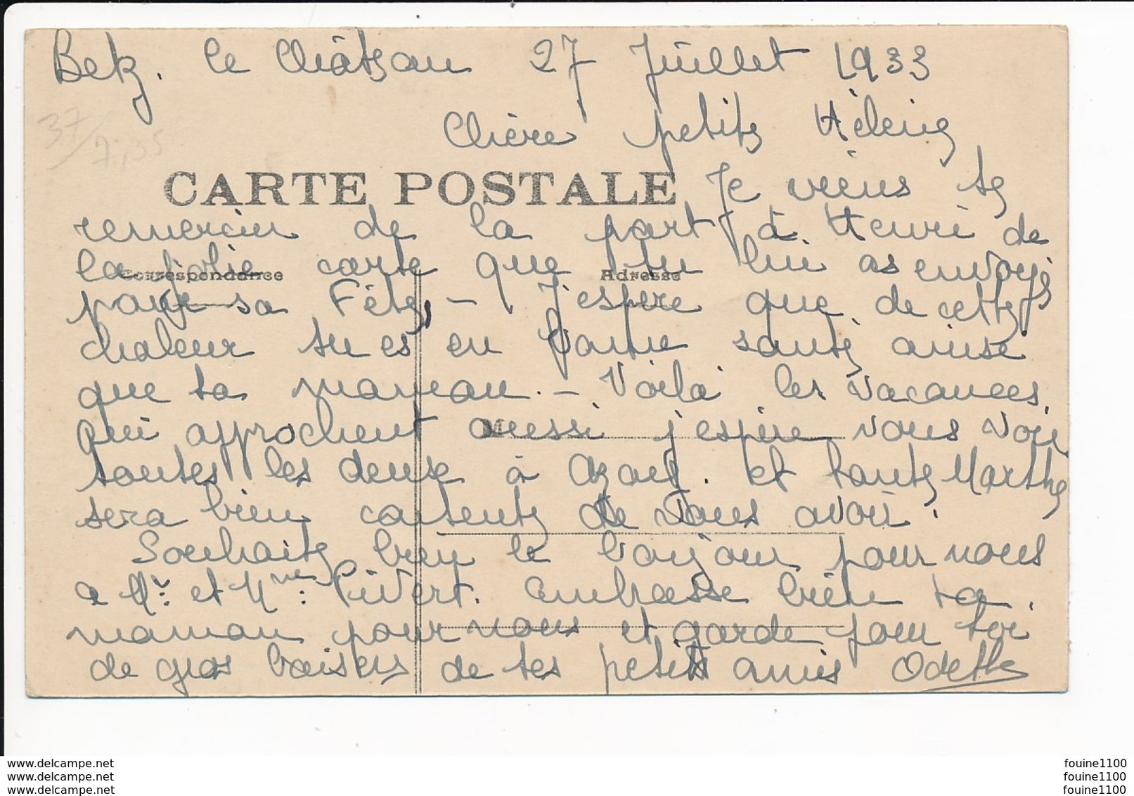 Carte De BETZ  La Poste ( Bureau De Poste ) ( Recto Verso ) - Autres & Non Classés