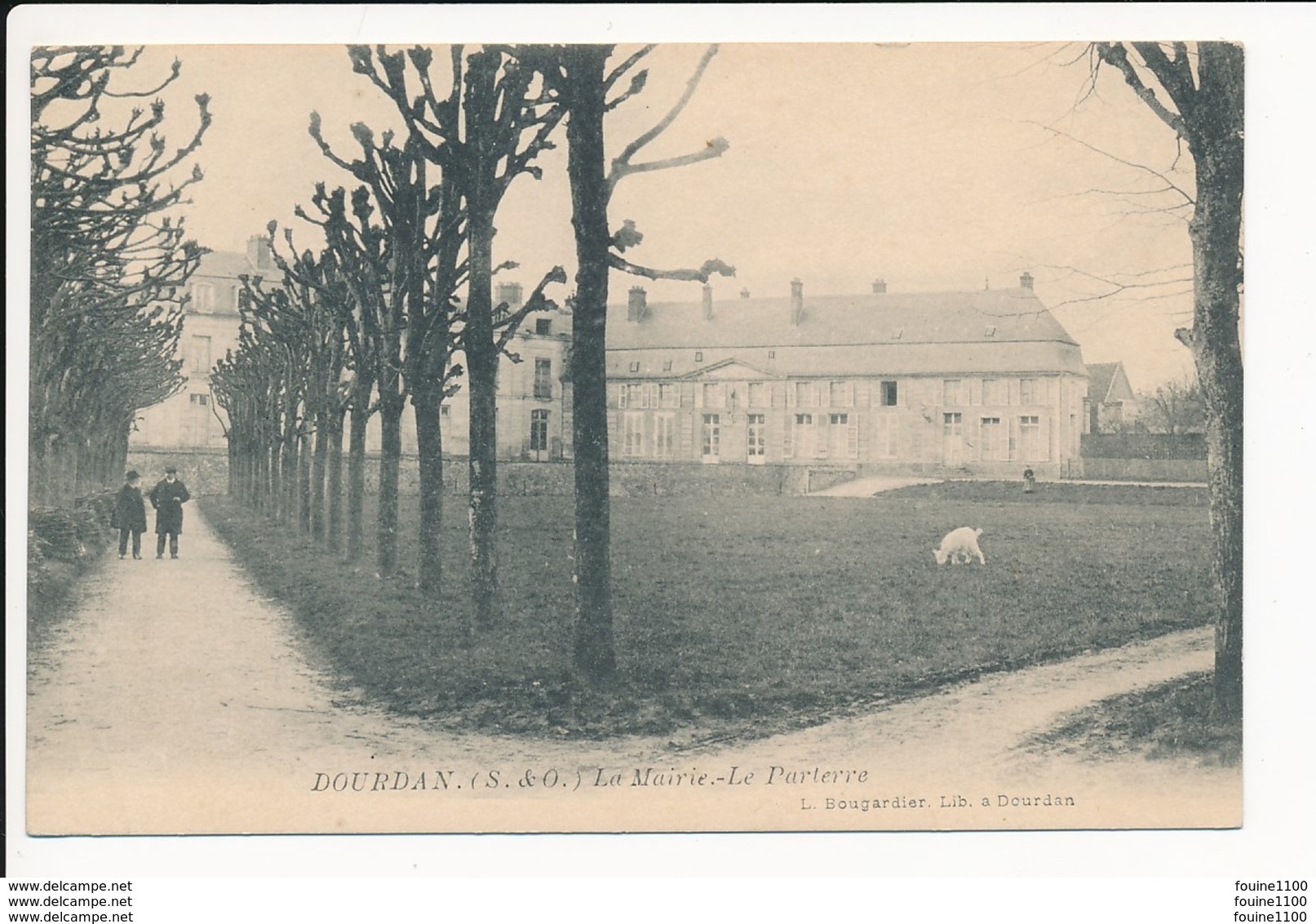 Carte De Dourdan La Mairie Le Parterre   ( Recto Verso ) - Dourdan