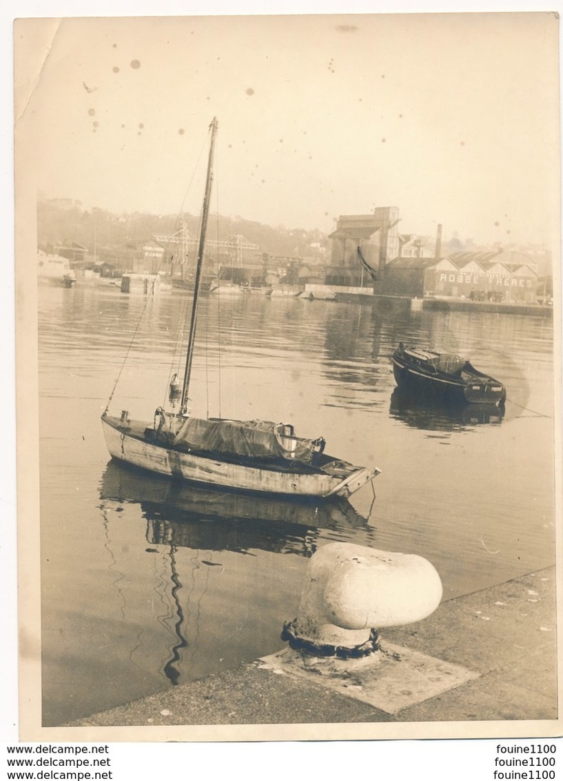 Grande Photo ( Format 18 X 23,5 Cm ) Du Port De DIEPPE ( Robbe Frères ) - Luoghi