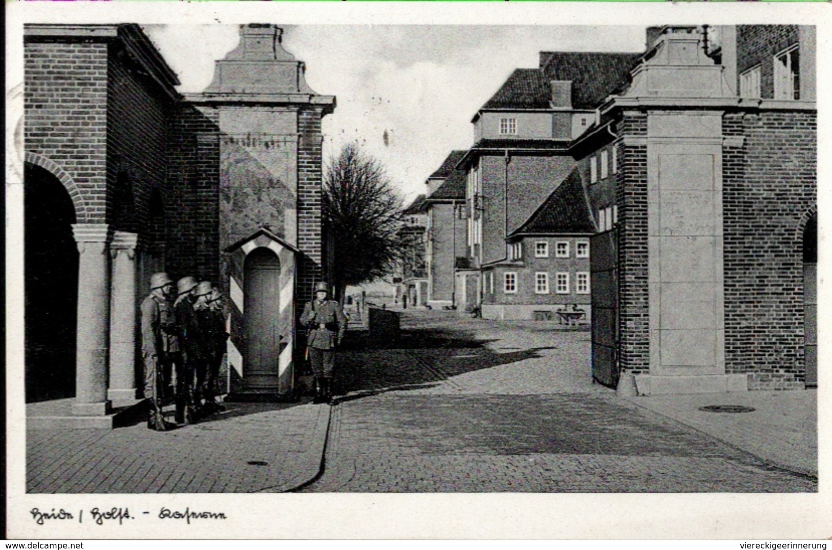 ! Alte Ansichtskarte Heide In Schleswig-Holstein , Kaserne, 1936, Militaria - Barracks