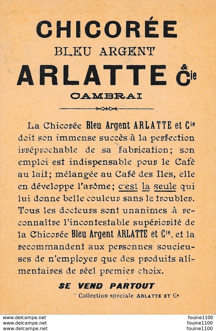 Chromo  Chicorée Bleu Argent  Arlatte & Cie à Cambrai La Nantaise ( Nantes Loire Atlantique ) - Tea & Coffee Manufacturers