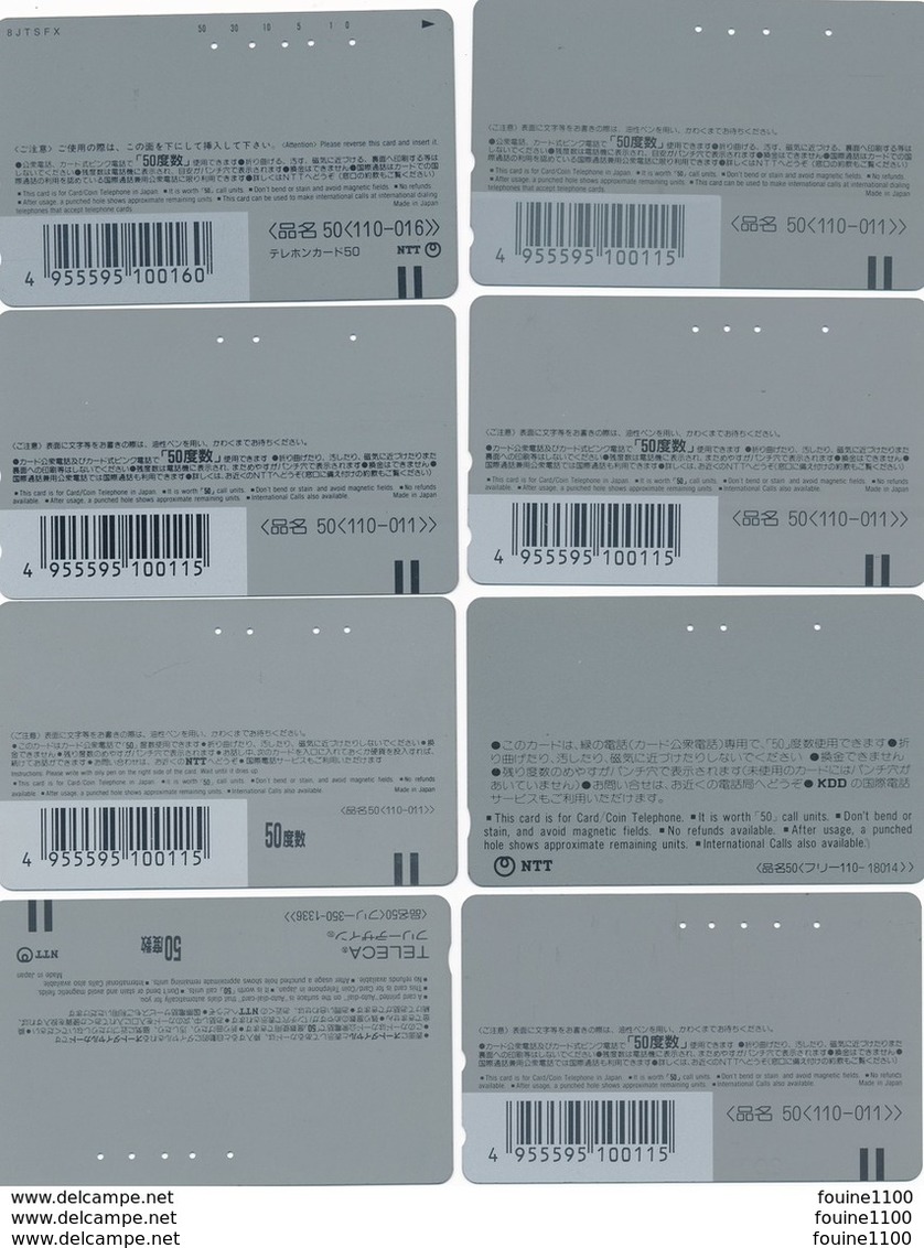 Lot Série De 16 Télécarte Japon Je Pense Carte Téléphonique Car Voiture Auto Marque HONDA Gathers Civic Accord Odyssey - Voitures