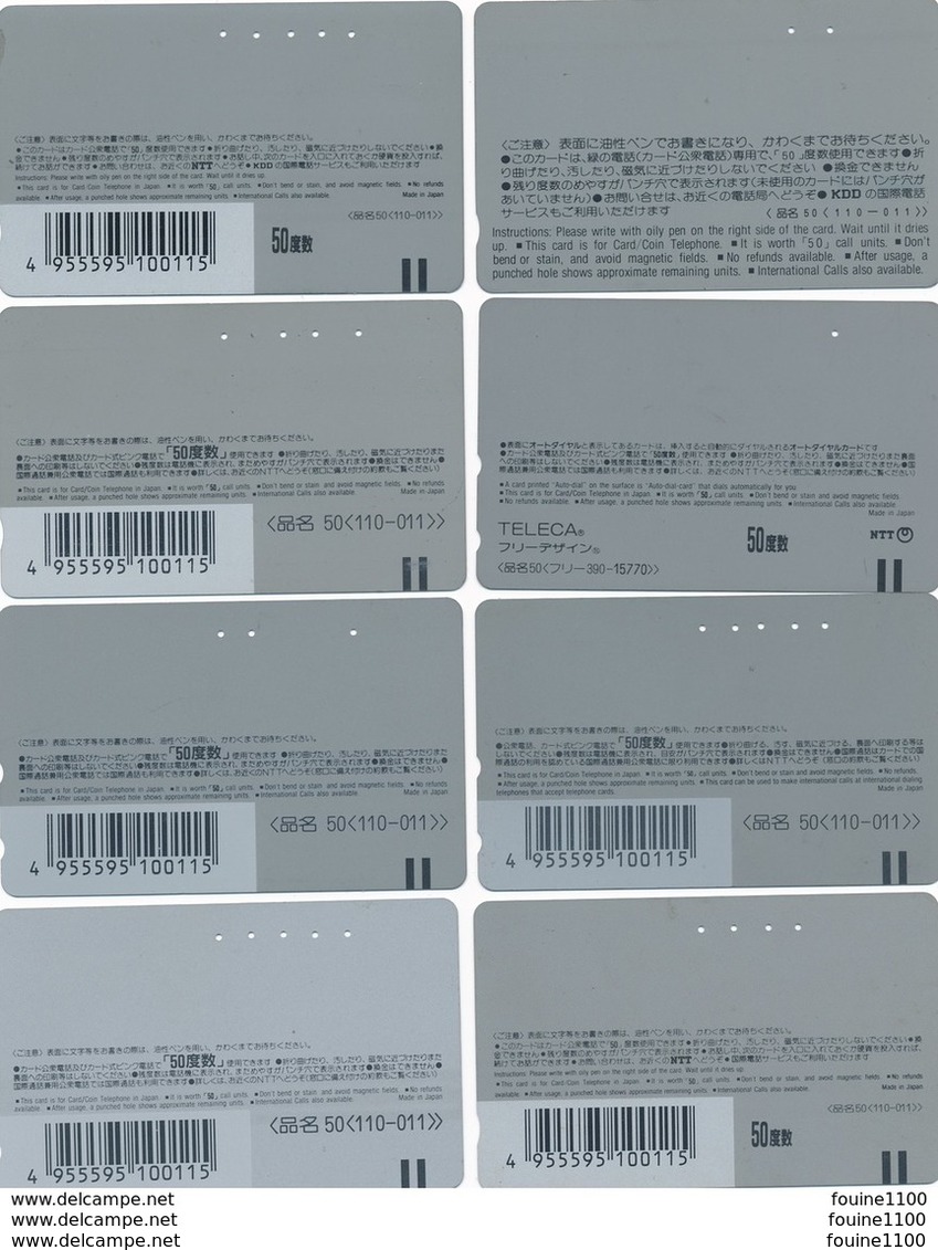 Lot Série De 16 Télécarte Japon Je Pense Carte Téléphonique Car Voiture Auto Marque HONDA Gathers Civic Accord Odyssey - Voitures