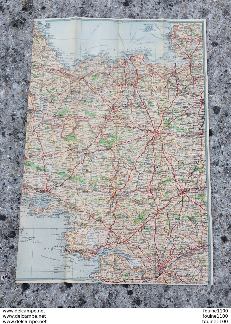 Carte Blondel Régionale Bretagne échelle 320 000e ( Collection Blondel La Rougery ) - Roadmaps