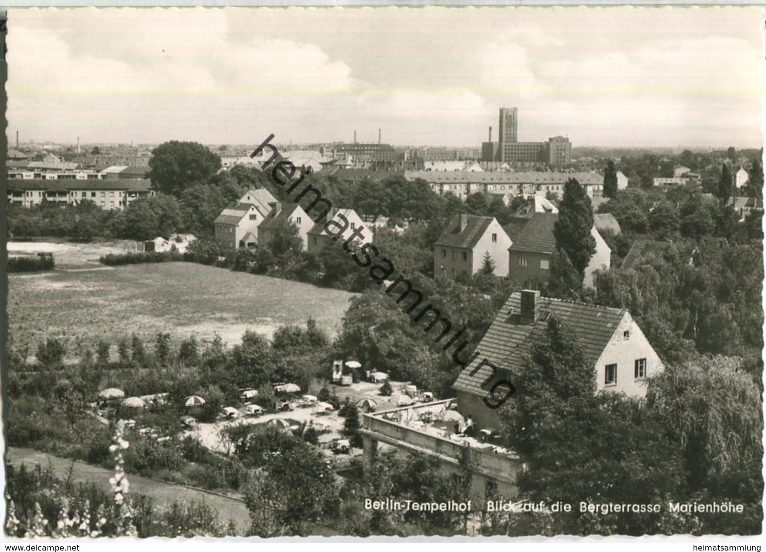 Berlin-Tempelhof - Blick Auf Die Bergterrasse Marienhöhe - Foto-Ansichtskarte Grossformat - Verlag Kunst Und Bild Berlin - Tempelhof