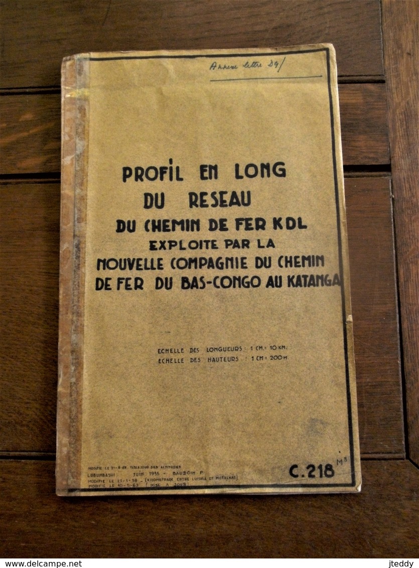 LOT 23stuks  Documenten   Du Chemin  DE  FER   EXPLOITE Par La   BAS  --CONGO  Au  KATANGA  1955  ---1967 - Ferrovie