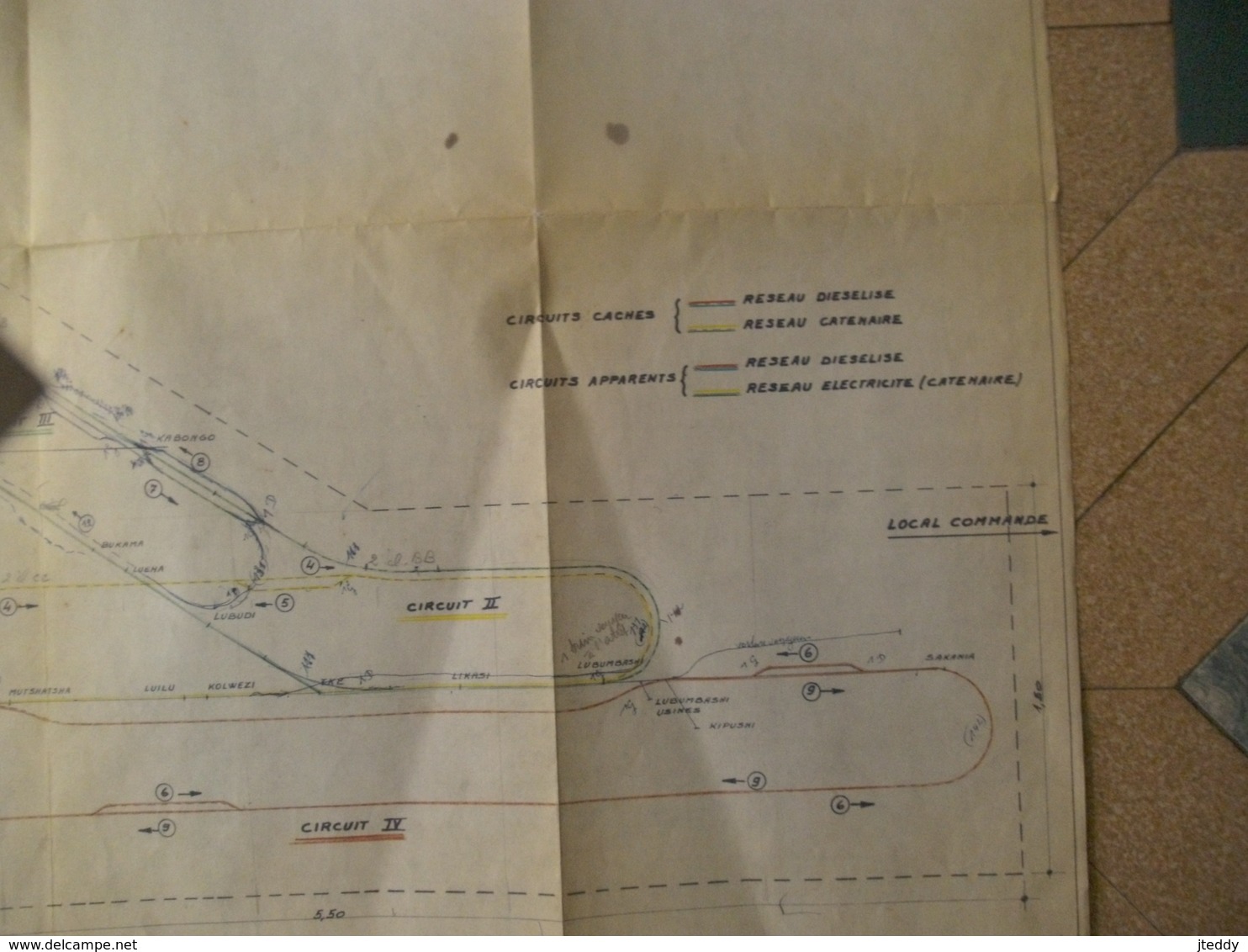 LOT 23stuks  Documenten   Du Chemin  DE  FER   EXPLOITE par la   BAS  --CONGO  au  KATANGA  1955  ---1967