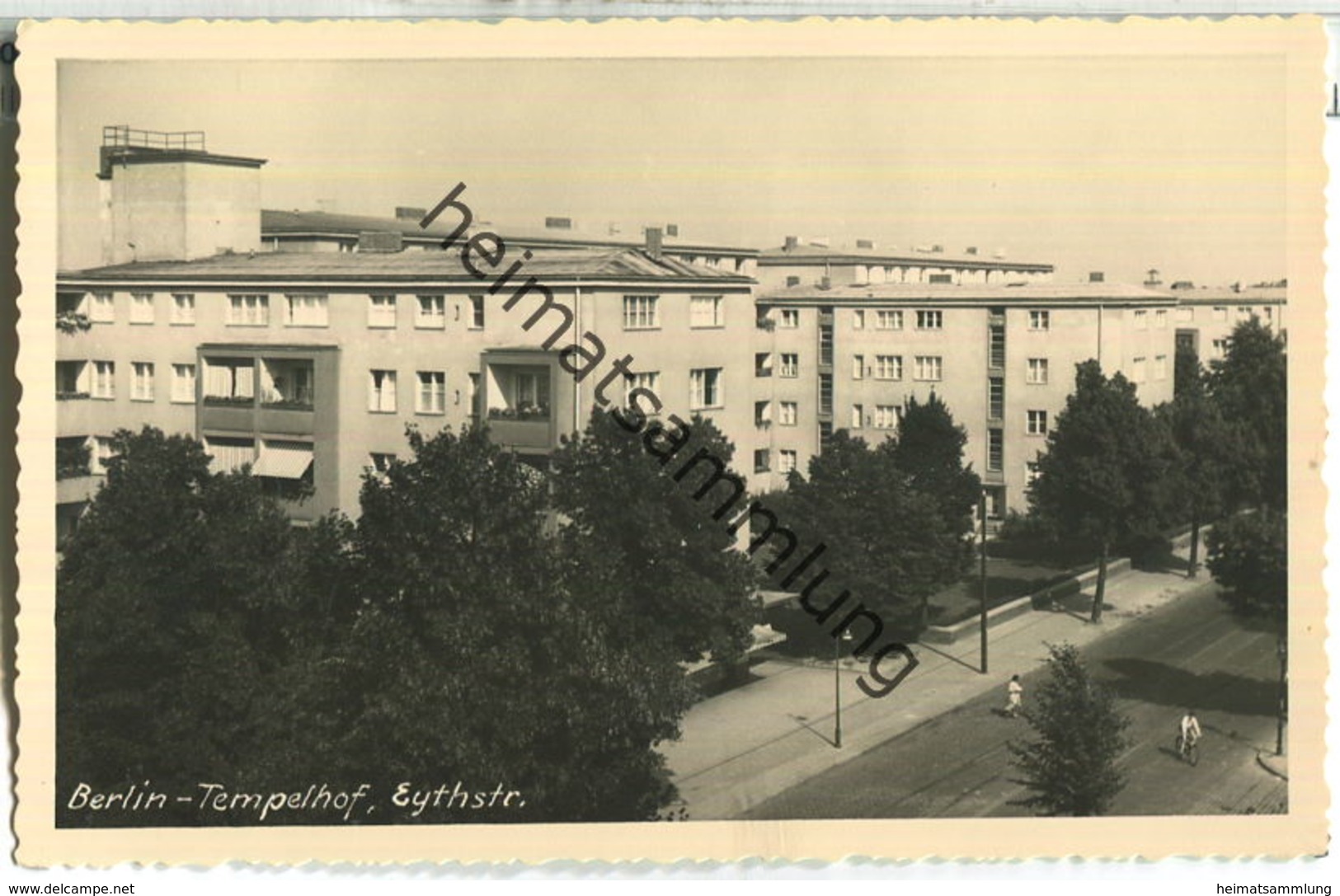 Berlin-Tempelhof - Eythstrasse - Verlag Bruno Schroeter Berlin 50er Jahre - Foto-Ansichtskarte - Handabzug - Tempelhof