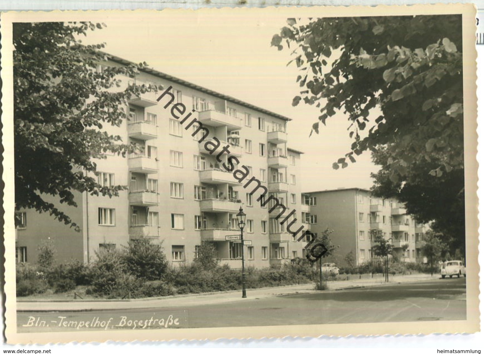 Berlin-Tempelhof - Bosestrasse - Verlag Bruno Schroeter Berlin 60er Jahre - Foto-Ansichtskarte - Handabzug - Tempelhof