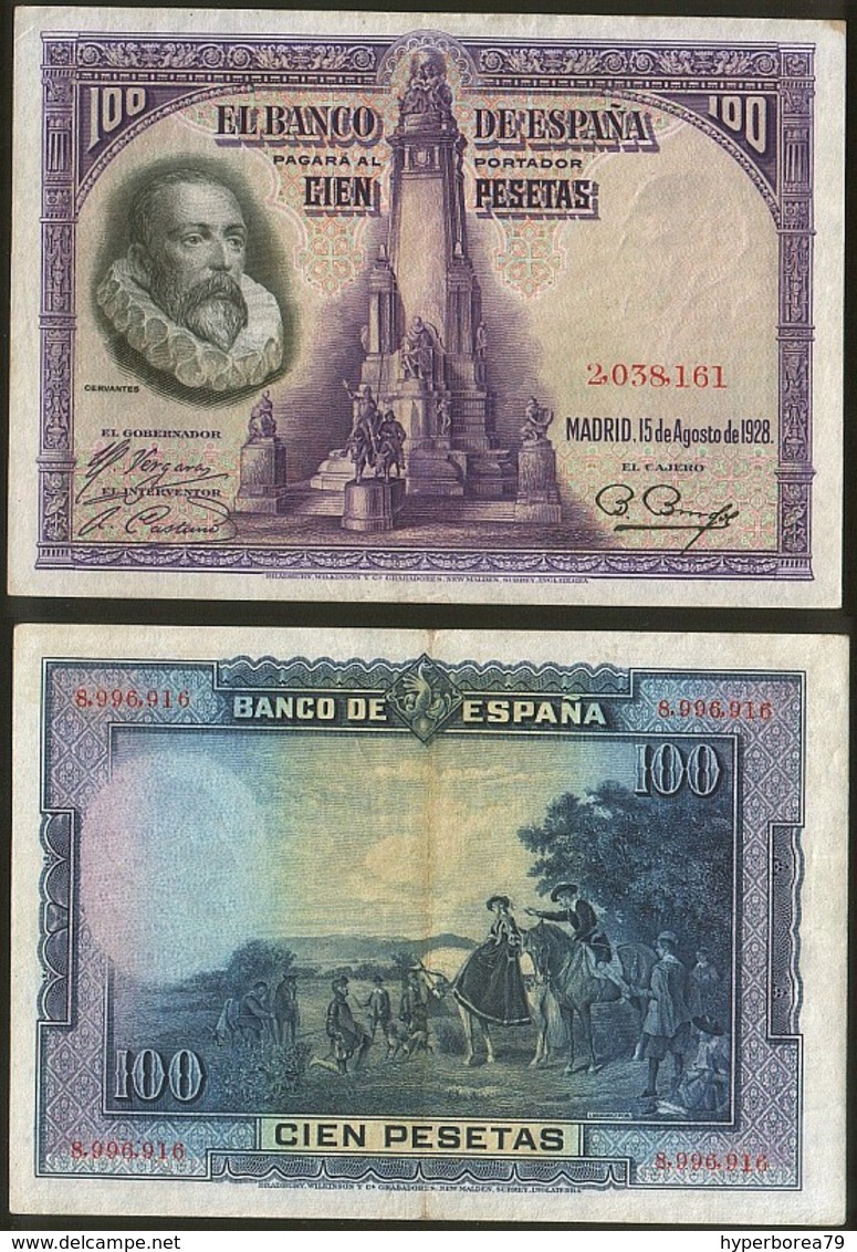 Spain P 76 - 100 Pesetas 15.8.1928 - XF - 100 Peseten